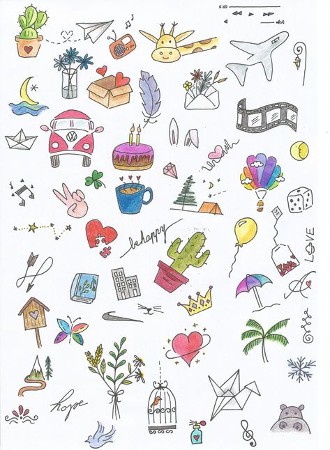 little easy drawings, sketches, illustrations, symbols, bullet journal ideas, doodles, fun drawings, pencil coloring, clipart, misc Journal Drawings Doodles Aesthetic, Simple Art For Journal, Fun Simple Doodles, Easy Highlighter Doodles, Personality Doodles, Boho Doodles Easy, Bujo Doodles Simple, Journal Ideas Creative Doodles, Little Easy Drawings