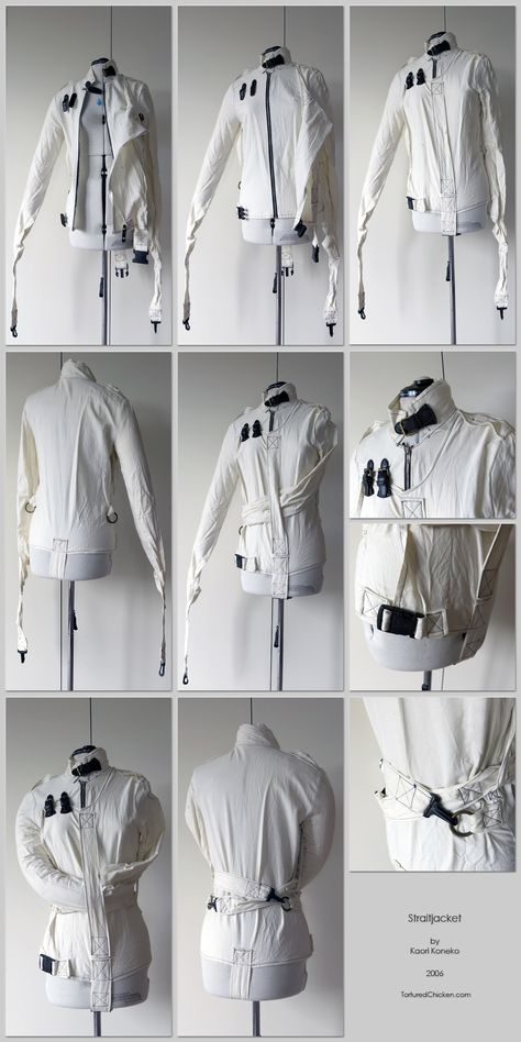 Mental Asylum Outfit, Straight Jacket Asylum, Straight Jacket Fashion, Straight Jacket Costume, Oc Style, Vampire Fashion, Mental Asylum, Secret Closet, Fashion Things