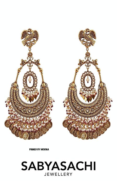 Sabyasachi Mukherjee - India 🇮🇳 Sabyasachi Earrings, Sabyasachi Mukherjee, Bridal Jewellery Earrings, Gold Temple Jewellery, Kundan Jewellery Set, Sabyasachi Jewellery, Fancy Jewelry Necklace, Jewellery Design Sketches, Art Jewelry Design