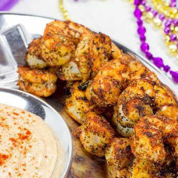 Cajun Grilled Shrimp with Spicy Dipping Sauce | Perfect for grilling season! Shrimp Tailgate Recipes, Cajun Grilled Shrimp, Tailgate Recipes, Cajun Sauce, Spicy Dipping Sauce, Cajun Spice, Monte Cristo Sandwich, Shrimp Sauce, Diy Easy Recipes