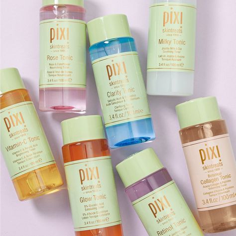 Pixi by Petra’s Instagram photo: “It all started with Glow Tonic and now, we have added a NEW toning essential to the Tonic Family: Clarity Tonic! 😍 The trio of Salicylic,…” Pixie Beauty, Pixi Skincare, Sking Care, Pixie Makeup, Pixi Skintreats, Pixi By Petra, Pixi Glow Tonic, Rose Hydrosol, Best Toner