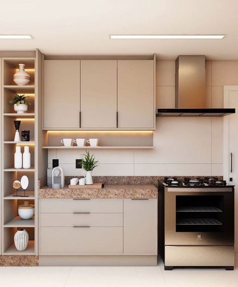 Small Kitchen Cabinet Design, Tiny Kitchen Design, Small Kitchen Cabinets, Desain Pantry, Kitchen Cupboard Designs, Modern Kitchen Cabinet Design, Kitchen Interior Design Decor, Kitchen Interior Design Modern, Kitchen Design Plans