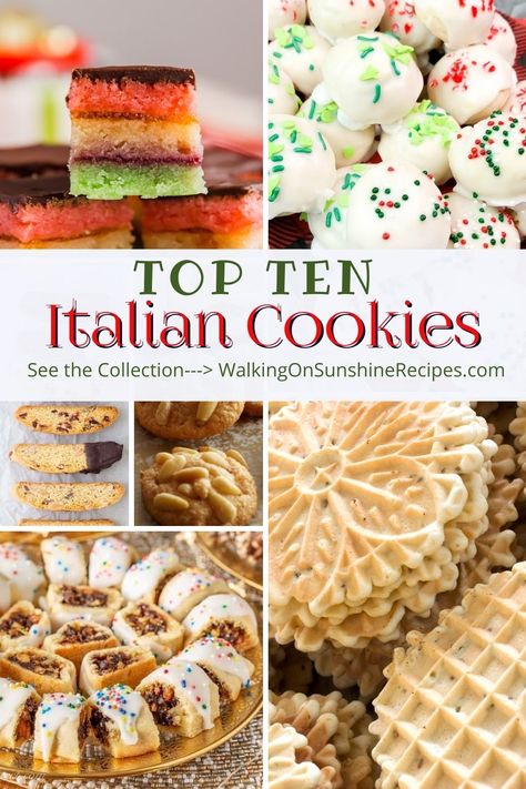 Make room in your recipe box for my list of Top 10 Italian Cookies that are perfect for the holidays and all year long. Instant Pot Jambalaya, Italian Christmas Cookie Recipes, Italian Fig Cookies, Italian Rainbow Cookies, Italian Wedding Cookies, Italian Almond Cookies, Ip Recipes, Italian Christmas Cookies, Amaretti Cookies