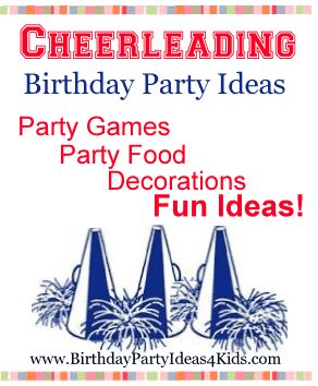 Cheerleading Birthday Party Theme Ideas for kids Cheer Party Ideas, Cheerleading Birthday Party Ideas, Cheer Party Decorations, Cheerleader Birthday Party, Cheerleading Birthday, Cheer Birthday Party, Cheerleader Party, Easy Birthday Party Games, Cheers Theme