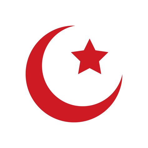 Islam Symbol, Heaven Painting, Crescent Moon And Star, Moon And Star, Star Tattoos, Quilt Inspiration, Stars And Moon, Crescent Moon, Crescent