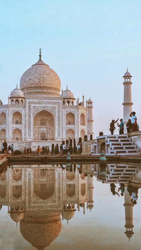 Reflection of the Taj Mahal, Agra, India Agra Snap, Lux Lifestyle, India Taj Mahal, India Aesthetic, Asia Trip, Taj Mahal India, Birthday Basket, Playstation Controller, India Culture