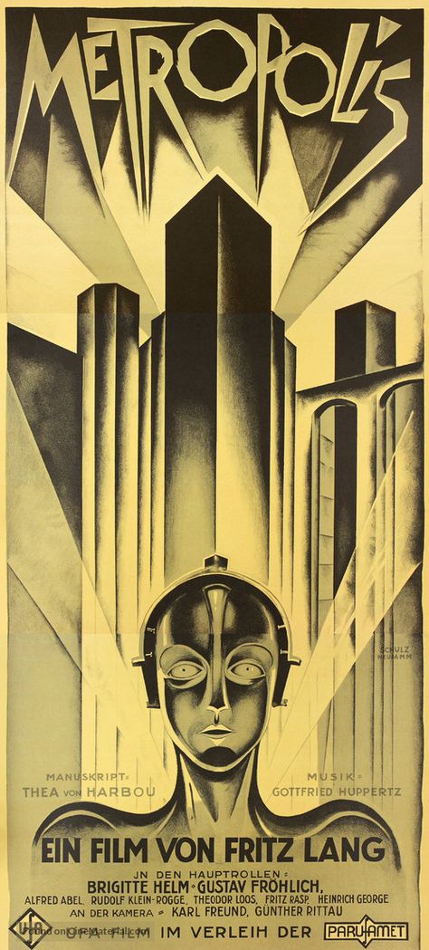 German Expressionism Film, Metropolis Film, Metropolis Poster, Metropolis 1927, German Movies, Old Movie Posters, Fritz Lang, Cinema Art, German Expressionism