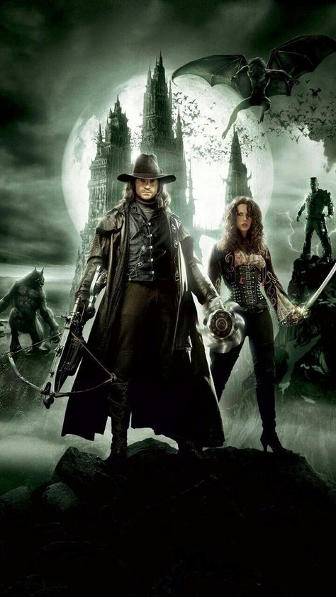 Gabriel Van Helsing, Van Helsing Dracula, Van Helsing 2004, Monster Slayer, Gif Terror, Movie Funny, Van Helsing, Vampire Movies, Horror Movie Art