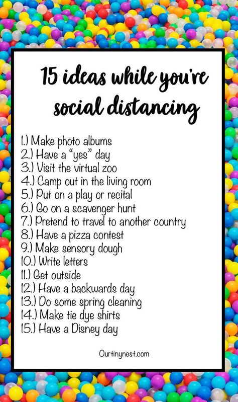 No doubt you're going to be spending more time with your kids and you're probably wondering how to keep them entertained. Here are 15 things to do with your kids while you're social distancing Things To Do With Your Mom At Home, Fun Things To Do At Home With Kids, Fun Things To Do With Kids At Home, Things To Do With Kids At Home, Fun Things To Do At Home, Things To Do In Quarantine, Bored List, Bored Jar, What To Do When Bored