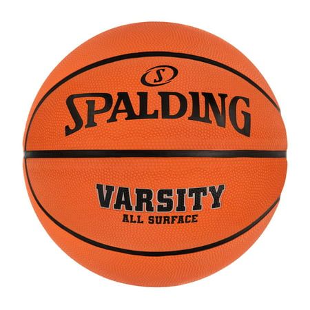 Made for pick-up games, driveway ball, and Sundays at the park, the Spalding varsity basketball is built for outdoor play with a rubber construction that can stand up to asphalt. It features the Spalding shooter's seam design that can help you get your fingers aligned without a thought and provide better ball control whether you are putting up threes, driving the lane for an easy two, or losing your defender with your crossover. It is inflated and game-ready out of the box, so you can start hoop Sport Basketball, Basketball Ball, Custom Basketball, Aalborg, Indoor Play, Indoor Games, Color Naranja, College Fun, Slam Dunk