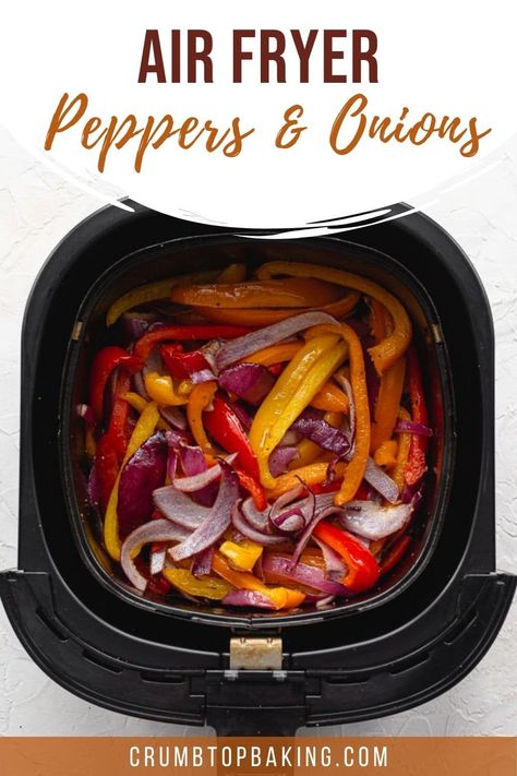 How To Dehydrate Peppers In Air Fryer, Air Fryer Fajita Vegetables, Peppers And Onions In Air Fryer, Roasted Peppers In Air Fryer, Roasted Red Peppers In Air Fryer, Air Fryer Peppers And Onions, Air Fryer Bell Peppers, Air Fryer Peppers, Airfryer Ideas