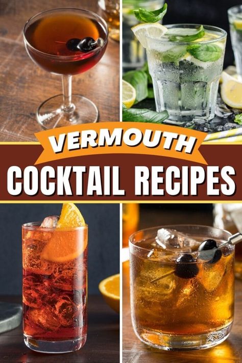 Vermouth Drinks, Vermouth Cocktails, Vermouth Cocktail, Sour Drink, Cocktail Experience, Sweet Vermouth, Italian Cocktails, Fortified Wine, Dry Vermouth