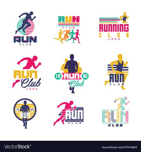 Running Club Logo, Sport Club Logo, Marathon Logo, Sports Brand Logos, Marathon Posters, Running Logo, Logo Club, Sports Design Ideas, Marathon Shirts