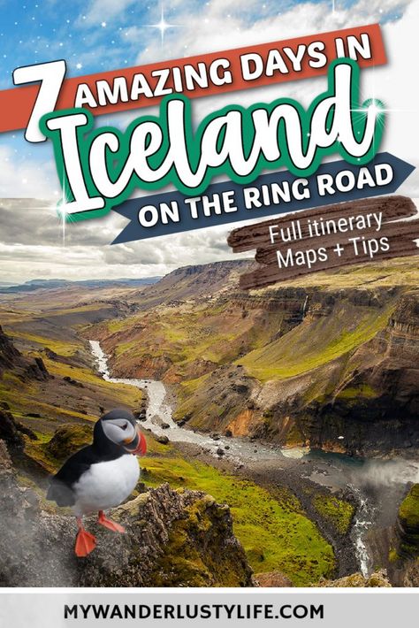 Iceland Roadtrip 7 Days, 1 Week Iceland Itinerary, Iceland Ring Road 7 Days, Iceland Ring Road Itinerary, Ring Road Itinerary Iceland, Iceland Road Trip Itinerary, Iceland Itinerary Summer, Hiking Iceland, Iceland In June