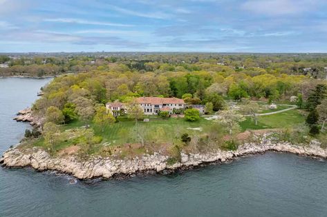 Who wouldn't want to live here??? Darien Connecticut, Polo Field, Long Island Sound, Equestrian Facilities, Italian Villa, Private Beach, Private Island, Beach Cottages, Wine Cellar