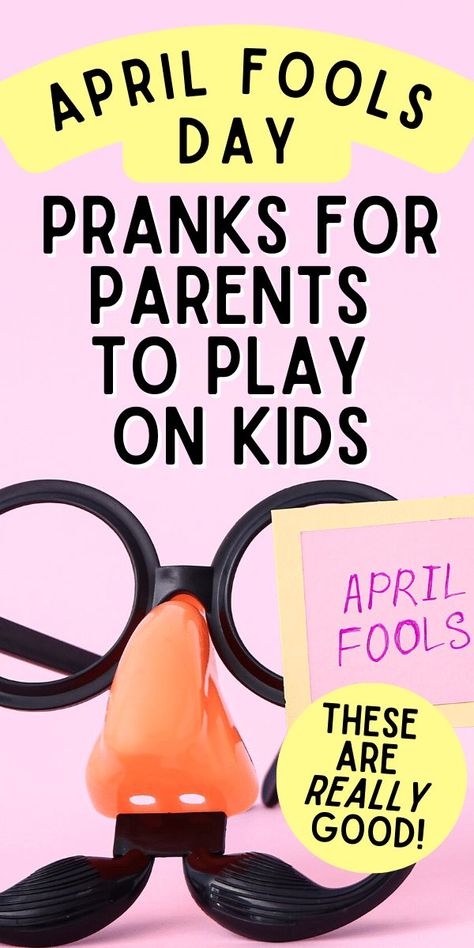 THE BEST April Fools' Pranks to try this year on your kids or pranks for teachers to play on students. HUGE LIST of gags, April jokes, and funny April Fools' pranks to pull on family! Fun and harmless April Fools jokes and gags! #aprilfoolsday #aprilfoolsdayparty #gags #pranks #apriljokes #parentingfun #aprilactivity #funfamilytime #kidsandparents Pranks For Teachers, Funny April Fools Jokes, Pranks For Adults, April Fools Day Pranks, Best April Fools Pranks, April Fool Day, Funny April Fools Pranks, Pranks To Pull, April Fools Day Jokes