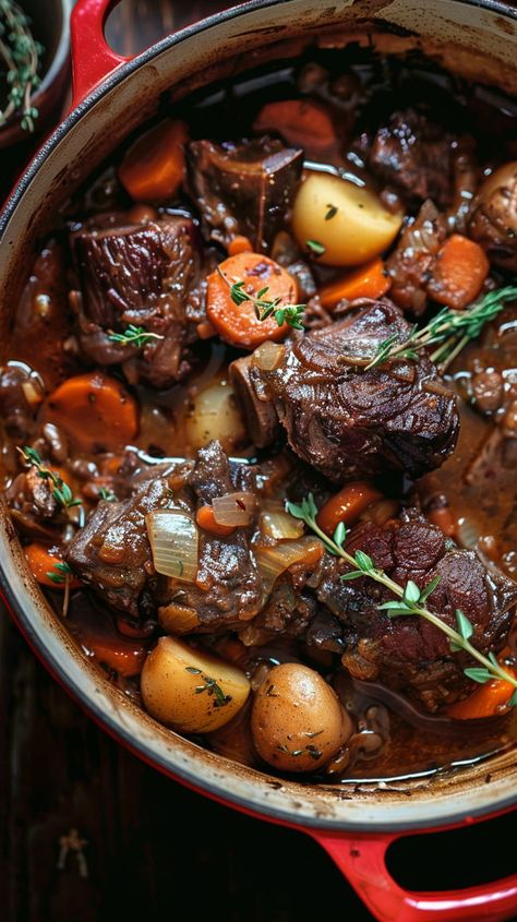 Oxtail Gnocchi Stew, Oxtail Filipino Recipe, Braised Oxtails Recipes, Healthy Oxtail Recipes, Oxtail Beef Stew, Spanish Oxtail Stew, Oxtail Recipes Southern Crockpot, Recipes For Oxtails, Soul Food Oxtail Recipes