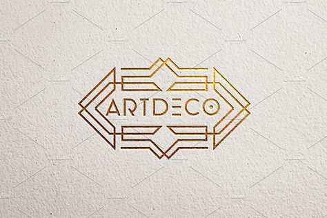 Ad: 9 Art Deco Logo Template by vraione on @creativemarket. 9 Art Deco Logo Templates. - 100% vector. - CMYK color space. - Shapes and colors are easy editable. PLEASE NOTE : The Mock-ups and photos #creativemarket Art Deco Logo Design, Art Deco Branding, Art Deco Monogram, Art Deco Logo, Amazing 3d Tattoos, Create Logo Design, Art Deco Artists, Typographic Logo Design, Hybrid Art