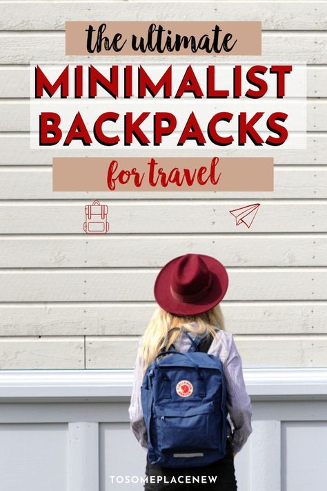 Backpack Kanken, Backpacks For Travel, Backpacks Travel, Surfing Pictures, Travel Backpacks, Long Term Travel, Minimalist Backpack, Packing Lists, Minimalist Travel