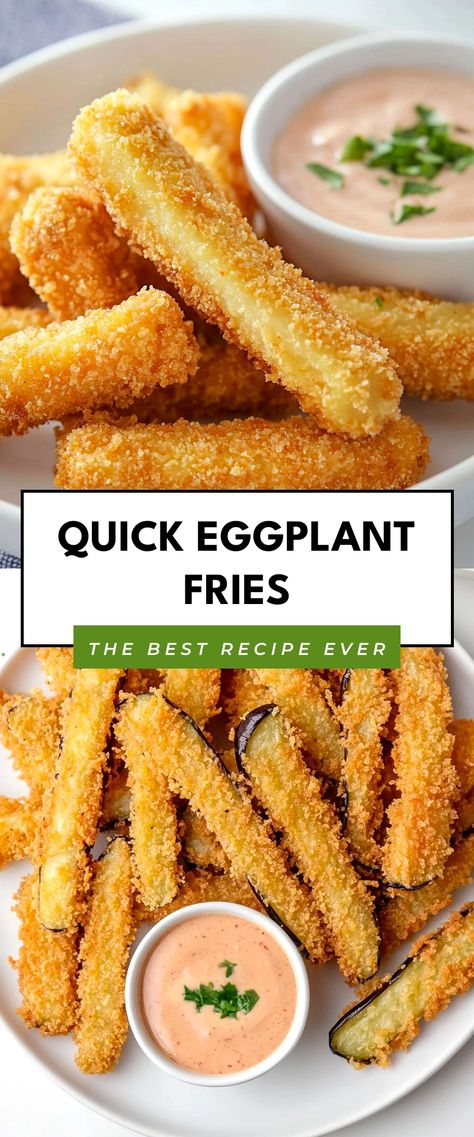 Image for Quick Eggplant Fries Eggplant Snack Recipes, Eggplant Appetizer, Eggplant Fries, Healthy Savory Snacks, Best Christmas Recipes, Best Food Ever, Healthy Appetizers, Movie Nights, Savory Snacks