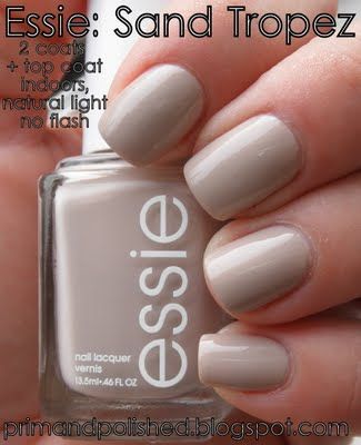 Sand Tropez best nude polish I have used yet Spa Treats, Essie Sand Tropez, Sand Tropez, Essie Nails, Toenail Polish, Mint Candy, Nail Envy, Essie Nail Polish, Essie Nail