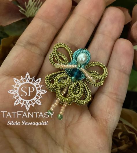 Tatted Clothing, Tatting Patterns Free, Needle Tatting Patterns, Shuttle Tatting Patterns, Tatting Tutorial, Tatting Jewelry, Needle Tatting, Tatting Lace, Tatting Patterns