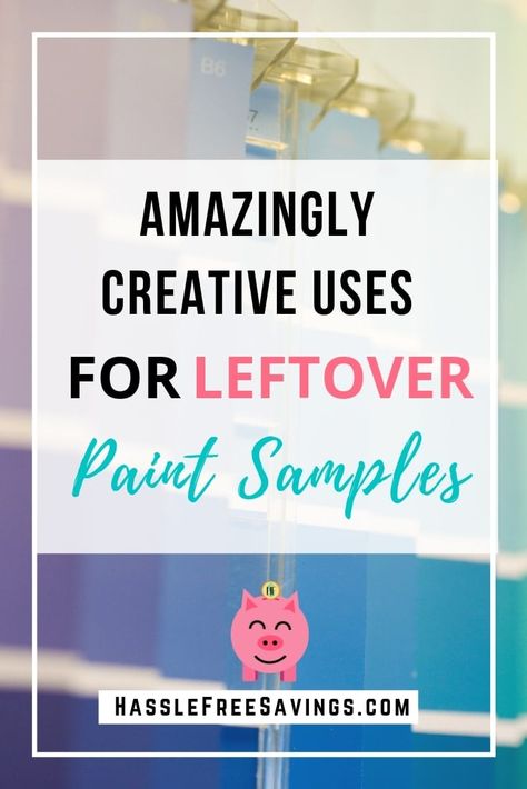 5 Amazingly Creative Uses for Leftover Paint Samples What To Do With Paint Samples, Leftover Paint Projects, Paint Sample Art, Paint Samples Crafts, Repurpose Leftovers, Samples Diy, Paint Sample Cards, Rolled Paper Art, Random Crafts