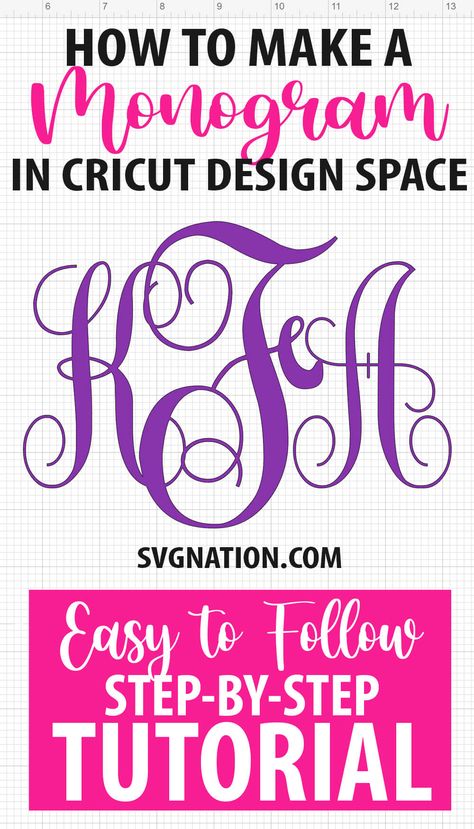 How to Make a Monogram in Cricut Design Space {Script Monogram} Cricut Monogram Font, Script Monogram Font, Diy Monogram Letters, Create Monogram, Cricut Monogram, Diy Monogram, Best Fonts, Text Tool, Script Monogram