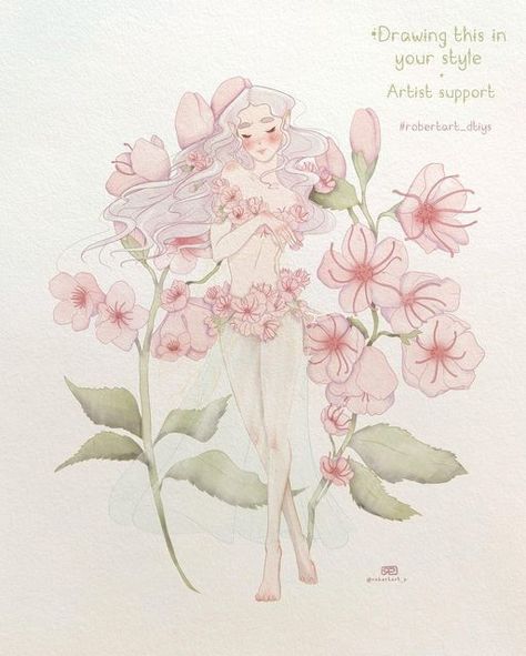 💮🎐 𝑹𝒐𝒃𝒆𝒓𝒕𝒂 𝑷𝒂𝒏𝒏𝒐𝒛𝒛𝒐 🎐💮 on Instagram: "🌸DTIYS + ARTIST SUPPORT🌸 Cherry blossoms, cherry blossoms everywhere! 🌸 Have you figured out my favorite flowers? Finally I’ll spoiler the subject of the illustration ~ This is Hana, the cherry fairy in bloom🌸 is here to announce an Artist support and a Drawing this in your style✨ Let’s go straight to the rules 🔽 🌱ARTIST SUPPORT: •What is your favorite flower? Reply and leave a comment with a short presentation of yourself*🌸 •Suppor Cherry Blossom Fairy, Stream Layout, Fairy Drawing, Artist Support, Fairy Drawings, Favorite Flower, Favorite Flowers, What Is Your Favorite, Digital Artists