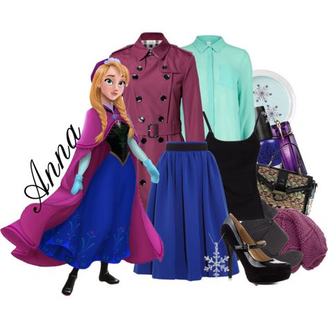 Anna - The Next Princess Frozen Fashion, Dunia Disney, Frozen Outfits, Disney Dress Up, Princess Outfit, Disney Princess Outfits, Disney Themed Outfits, Disney Inspired Fashion, Character Inspired Outfits