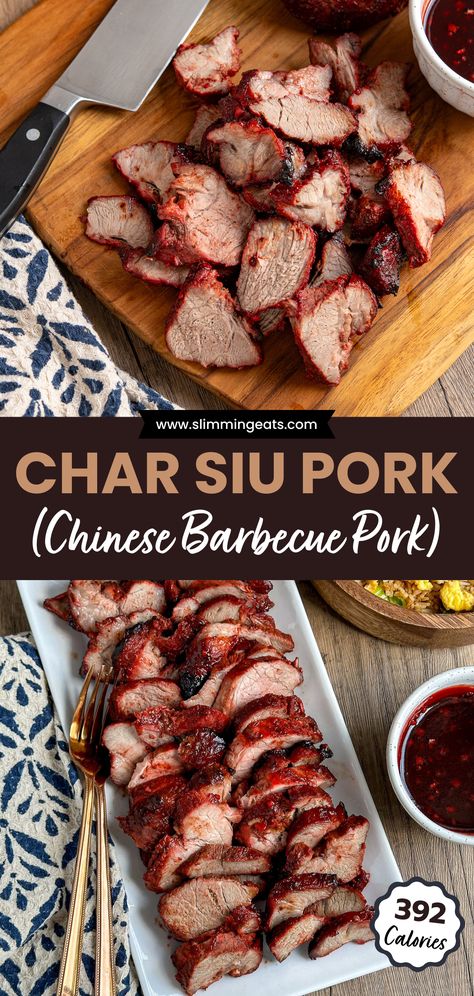 Char Siu Pork Oven, Char Siu Pork Ribs, Asian Pork Marinade Recipes, Chinese Bbq Pork Tenderloin, Char Sui Pork Recipes, Chinese Pork Marinade, Asian Marinade For Pork, Meal Prep Pork, Pork Meal Prep