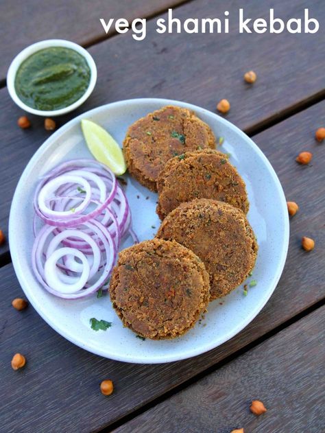 shami kabab recipe | shami kebab recipe | how to make veg shami kebab with step by step photo and video recipe. kebab recipes are very popular snack recipes, not only in indian and pakistan but also in middle east and western countries. out of these shami kebab recipe is hugely popular patty recipe within south east asian countries. it is particularly a sought after snack during the fasting season of ramadan. Shami Kabab Recipe, Hebbars Kitchen, Shami Kabab, Kabab Recipe, Kebab Recipe, Veg Snacks, Kebab Recipes, Popular Snacks, Meat Snacks