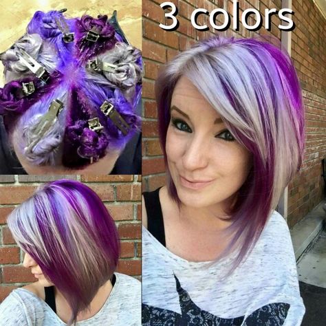 Vivid pinwheel color change up the colors, not sure which ones though. Keep my black underneath and do this with the top. Pinwheel Hair Color, Highlights Ideas, Different Pictures, Blue Highlights, Hair Techniques, Hair Color Techniques, Hair Color Purple, Color Techniques, Trendy Hair Color