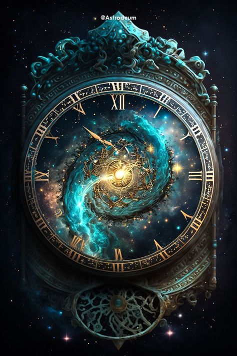 Celestial Clock, Fantasy Clock, Spiritual Art Soul, Dark Souls Artwork, Emotional Painting, Image Moto, Clock Wallpaper, Witchy Wallpaper, Clock Art