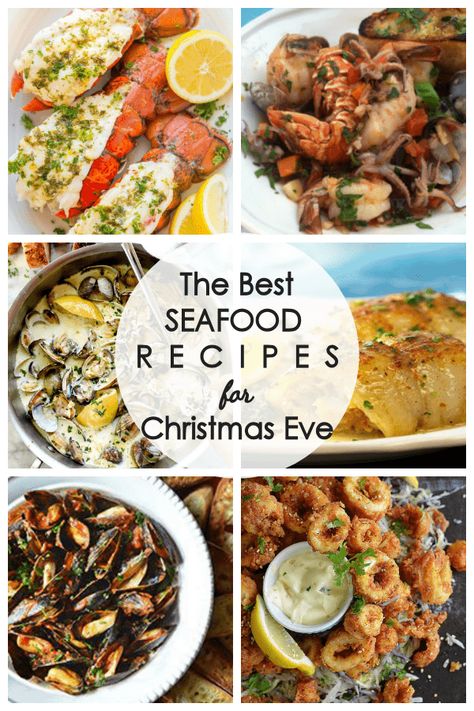 Seafood Menu Ideas, Italian Christmas Eve Dinner, Seafood Dinner Party, Seafood Dinner Recipes, Recipes For Christmas, Seafood Menu, Recipes Seafood, Christmas Dinner Menu, Christmas Eve Dinner