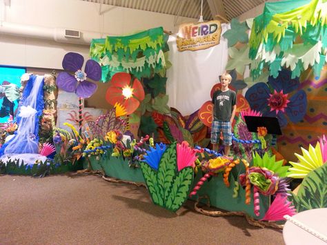 Spring Concert Decorations, Concert Decorations, Vbs Magnified, Jungle Decorations, Community Projects, Vbs 2024, Stage Props, Island Decor, Lutheran Church