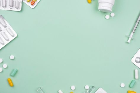 Arrangement of medical objects on green ... | Free Photo #Freepik #freephoto #medical #doctor #health #work Baground Power Point, Grpahic Design, Space Template, Wallpaper Powerpoint, Background Ppt, Photo Arrangement, Linkedin Background, Medical Wallpaper, Science Background