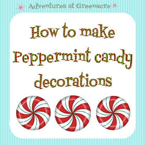 DIY Christmas decoration, how to make peppermint candy decorations,  peppermint pattern stencil Peppermint Patterns, Peppermint Candy Decorations, Fake Candy Decorations Diy, Fake Candy Decorations, Peppermint Christmas Decorations, Cardboard Gingerbread House, Candy Decorations Diy, Candy Cane Crafts, Grinch Christmas Party