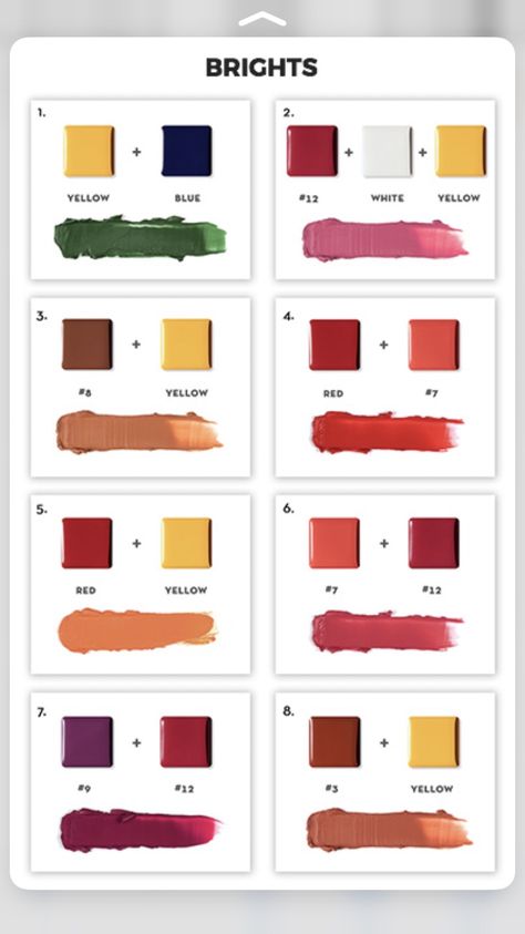 Abh Lip Palette, Lipstick Ideas, Color Mixing Chart Acrylic, Custom Lipstick, Color Mixing Guide, Mixing Paint Colors, Art Passion, Color Mixing Chart, Hex Color Palette