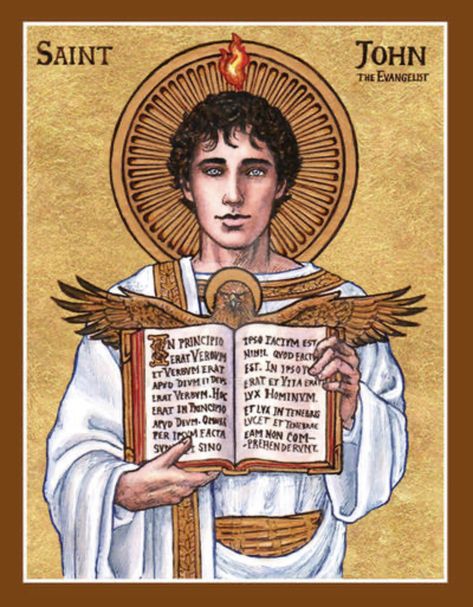 St John The Evangelist Icon, St John The Apostle, John The Apostle, St John The Evangelist, Apostle John, John The Evangelist, Spiritual Stuff, Christian Images, Catholic Images