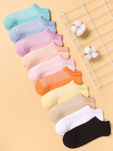 Short Socks Women, Solid Socks, Ankle Socks Women, Sport Dress, Colorful Socks, Short Socks, Clothes Collection, Socks And Hosiery, Ankle Socks