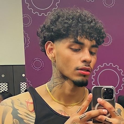 Mixed Mens Haircut Curly Hair, Curly Hair Men Fade Haircut Styles, Curly Hair Blowout Men, Temper Fade Haircut, Long Curly Hair Haircuts Men, Perm With Taper Fade, Skin Fade Curly Hair Men, Curly Hair Taper Men, Thick Curly Hairstyles Men