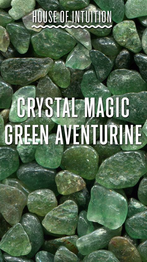 Green Aventurine is a very lucky power object. Just being near it can encourage opportunities to manifest on your path. Wearing Aventurine can be especially useful in competition, sport or gambling. Aventurine works by boosting the odds in your favor. So whether you are trying to land a new job while competing against many applicants, or are betting it all down at the racetracks, Green Aventurine can be your good luck charm. #houseofintuition #greenaventurine #crystalmagic #crystals #crystal Green Adventure Crystal, Green Aventurine Jewelry, Crystal Identification, Witchcraft Spells For Beginners, Secret Party, Aventurine Jewelry, Melting Glass, Spells For Beginners, Witchcraft Spells