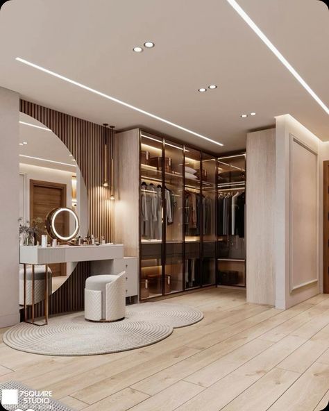 Modern Closet Designs, Closet Interior, Bedroom Inspirations Minimalist, Bedroom Wardrobe Design, Dressing Room Closet, Dream Closet Design, تصميم داخلي فاخر, Luxury Closets Design, Appartement Design