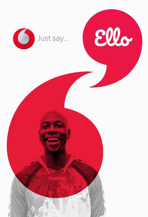 “Just Say Hello” campaign poster design for Vodafone featuring the icon speech marks. We created a brand strategy and a new identity that would help Vodafone achieve their global ambition to become the worlds largest network. Our work resulted in the now iconic speech mark icon and a wide range of brand applications. #vodafone #propella #brandidentity #advertising #posterdesign #globalicon #iconic #telecommunication #telecom #talkingglobally #icondesign #poster Campaign Poster Design, Modern Graphic Design Trends, Instagram Ads Design, Social Media Campaign Design, Speech Marks, Mark Icon, Just Say Hello, Money Design, Campaign Posters