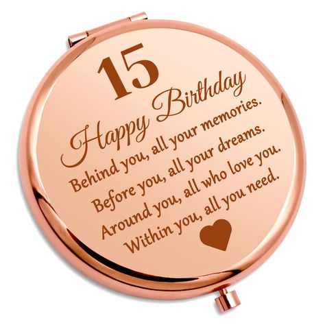 18th Birthday Gifts For Girls, Sweet 16 Birthday Gifts, Happy 12th Birthday, Happy 15th Birthday, 13th Birthday Gifts, Travel Makeup Mirror, Compact Makeup, Birthday Gifts For Teens, 18th Birthday Gifts