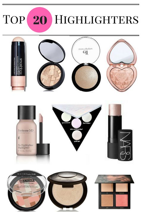 20 best highlighters makeup #makeup #beauty #highlighter Best Highlighter Makeup, Highlighters Makeup, Best Highlighters, Best Highlighter, High End Makeup, Highlighter Makeup, Drugstore Makeup, Makeup Techniques, Gorgeous Makeup