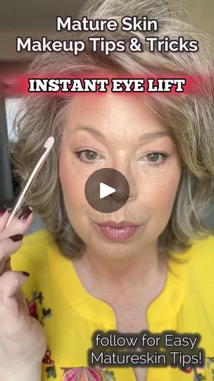 1M views · 10K reactions | Grab a concealer and a small brush, or just use your finger. INSTANTLY lift your eyes with this  little trick! Need more EASY MAKEUP TIPS for Mature Skin? Hit the follow! #makeuptips #matureskinmakeup #womenover50 #makeuphacks | Shelly Doss Beauty | Camishe & Max Oazo · Every Breath You Take Instant Lifts, Skin Care Wrinkles, Eye Liner Tricks, Eye Lift, Easy Makeup, Hooded Eyes, Make Me Up, Eyebrow Makeup, Facial Masks