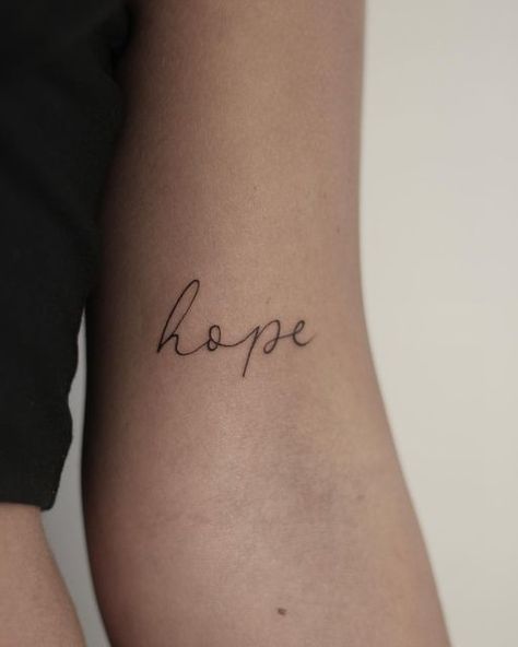 Hope Neck Tattoo, Hope And Faith Tattoo, Hope Tatoos Ideas, For The Hope Of It All Tattoo, Hope Tattoos For Women, Meaning Full Tattoo, Hope Tattoo Ideas, Hope Tattoo Designs, Nf Tattoo