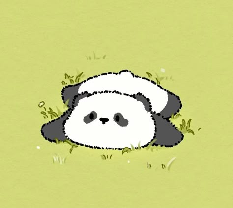 Panda Icons Aesthetic, Kawaii Panda Drawing, Panda Cute Drawing, Cute Panda Pfp, Red Panda Pfp, Panda Art Cute, Wallpapers For Watch, Panda Pfp, Cute Panda Art